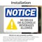 Signmission No Drugs No Alcoholic Beverages Allowed, 10 in W x Rectangle, Vinyl Decal OS-2PACK-NS-D-710-L-16075 - alternate 3